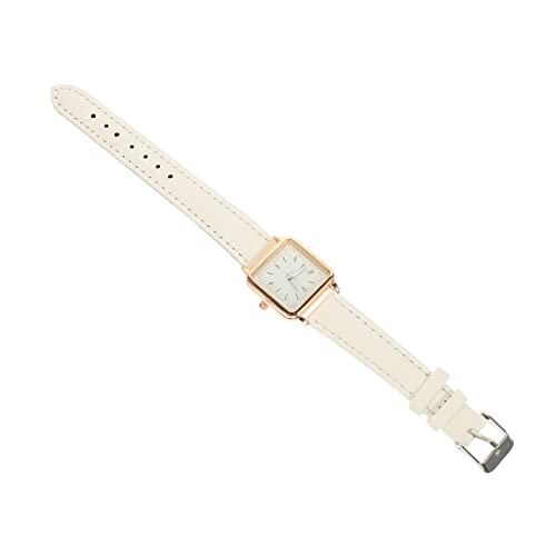 UKCOCO Anschauen Freizeituhren Für Damen Kristalluhr Digitaluhren Für Damen Quadratische Uhren Für Frauen Digitaluhr Für Frauen Damenuhr Armband Mode Weiß Rostfreier Stahl Fräulein von UKCOCO