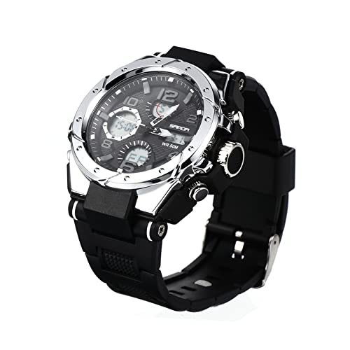 UKCOCO Anschauen Herrenarmbanduhr Handgelenk Aus Metall Reloj Deportivo para Hombre Mann Beobachten Männliche Uhren Bewegungsuhren Für Männer Herrenuhren Militäruhr Harz Mädchen Leuchtend von UKCOCO