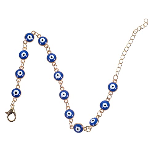 UKCOCO Verstellbares Evil Eye Armband Damen Modisches Schmuckstück Blaues Auge Design Komfortables Einstellbares Handgelenkband Stilvolles für Frauen und Mädchen von UKCOCO