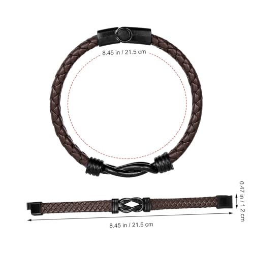 UKCOCO Vintage Lederarmband Herren Retro Geflochtenes Armband aus Langlebigem Kunstleder Modisches Leichtes Armband mit Ergonomischem Design Hautfreundlich und Komfortabel Herren Wrist UKCOCO Vintage Lederarmband Herren Retro Geflochtenes Armband aus Langlebigem Kunstleder Modisches Leichtes Armband mit Ergonomischem Design Hautfreundlich und Komfortabel Herren Wrist von UKCOCO