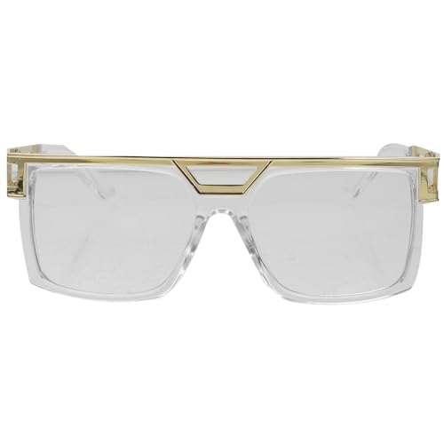 UKCOCO Vintage Metall Sonnenbrille Retro Design Festival Brille für Damen Herren Leichte Robuste Kunststoff Metall Mischung Modisch und Vielseitig für Reisen Fahren Outdoor Sport von UKCOCO