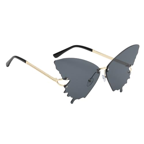UKCOCO Vintage Schmetterlings Sonnenbrille Metallrahmen Retro Brille Damen Herren Chic Dekorative UV Schutz Brille für Alltag und Festivals UKCOCO Vintage Schmetterlings Sonnenbrille Metallrahmen Retro Brille Damen Herren Chic Dekorative UV Schutz Brille für Alltag und Festivals von UKCOCO