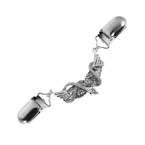 UKCOCO Vintage Strickjacken Clips mit Schimmernden Strasssteinen Stylischer Schlangendesign Taillenzug für Damen Vielseitig Einsetzbar an Pullovern Kleidern Schals und Cardigans Elegant von UKCOCO