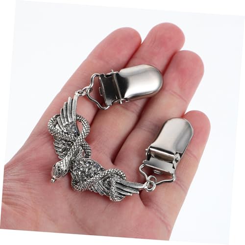 UKCOCO Vintage Strickjackenclip mit Funkelnden Strasssteinen Schlangenförmiger Pullover und Cardigan Verschluss Taillenbetonter Mode Broschenclip für Damen Vielseitige Outfit Dekoration von UKCOCO