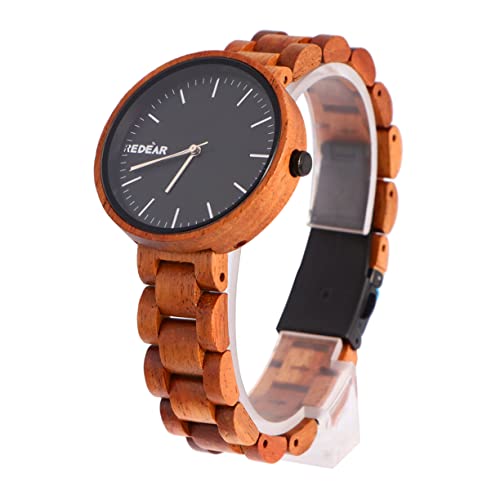 UKCOCO 1stk Holzuhren Modeuhren Für Damen Armbanduhren Aus Holz Hölzerne Handuhren Damenuhren Aus Holz Damenarmbanduhren Holz Armbanduhr Uhr Aus Holz Fräulein von UKCOCO