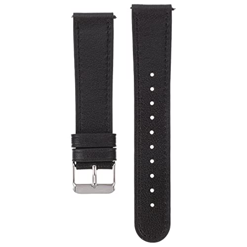 UKCOCO Uhrenarmband Watch Band Weast- Resist Watchband Uhr Ersatz Teile Uhr Lederband Schwarz Smartwatch von UKCOCO
