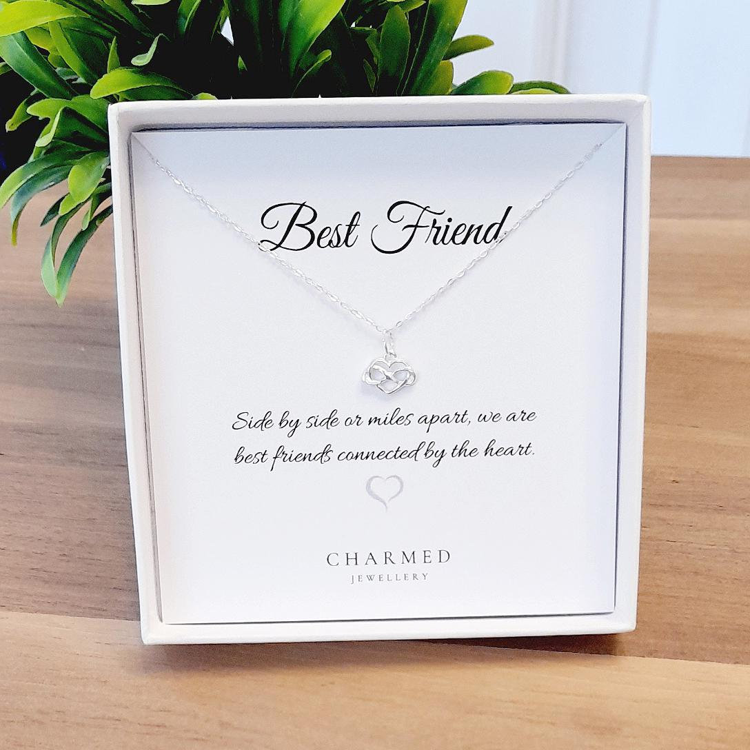 sterling Silber Infinity Herz Halskette | Freundschafts Schmuck von UKCharmedJewellery