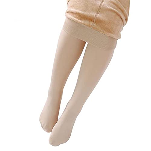 UKKO Damen Fleece Leggings Xs-3 Xl Winter Plus Kaschmirstrumpfhose Frau Casual Warme Große Größe Strumpfhosen-Color 1,Xs von UKKO