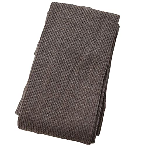 UKKO Samtstrumpfhose Herbst Dicke Warme Strumpfhose Winter Frauen Gestrickt Riped Helle Farbe Strumpfhosen-Dark Coffee,Full Foot von UKKO