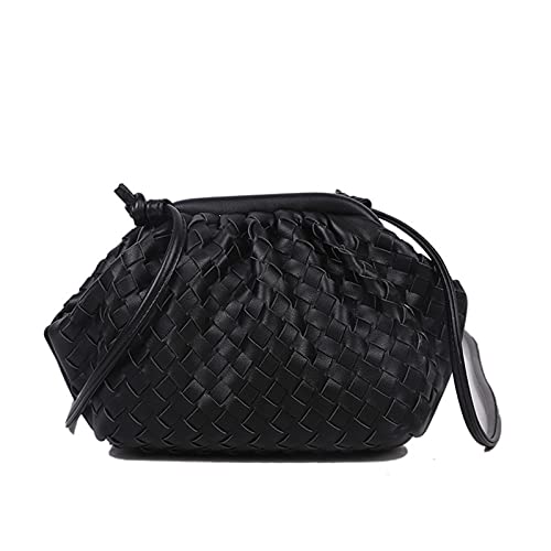 UKKO UKKOSchultertaschen Frauen Einfache Knödel Handtasche Retro Mode Wolke Weibliche Crossbody Umhängetasche Flut Messenger Bag Clutch Bag von UKKO