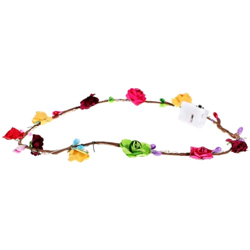 ULDIGI Led Blumenkrone Stirnband Leuchtend Damen Kopfschmuck Party-accessoires Für Erwachsene Karneval Festivals Geburtstags-stirnband Für Mädchen von ULDIGI