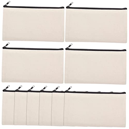 ULDIGI 10stücke Kosmetiktaschen Für Sublimation Leere Bleistifttaschen DIY Make-up-Taschen Mit Reißverschluss Für Reisen Camping Und Geschäftsreisen von ULDIGI