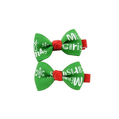 ULDIGI 20St weihnachtlicher Haargriff kinder haarspangen haarspange kinder Weihnachtskopfclip -Haarspangen für Mädchen Haar Klammern haarschmuck Haarnadel mit Schleifenknoten Säumen von ULDIGI