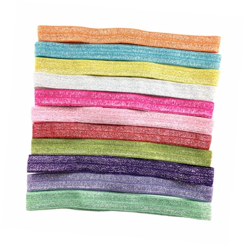 ULDIGI 21stücke Haarband Aus Elastischem Nylon Nahtloses Stirnband Für Junge Mädchen Diy Gemischte Farbe Rutschfeste Kopfbedeckung von ULDIGI