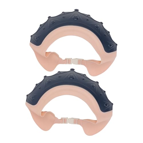 ULDIGI 2stücke Cartoon Shampoo Hüte Wasserdichte -duschhaube Für Junge Mädchen Und Kleinkinder Augenschutz Und Ohrenschutz Haarewaschen Und Baden Süßem Design von ULDIGI