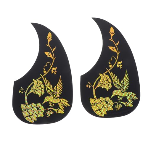 ULDIGI 2stücke Gitarren Pickguard Aufkleber Dekorative Schutzfolie Für Akustikgitarren -Design Und Goldene Leicht Anzubringen Und Schützend Gegen Kratzer ULDIGI 2stücke Gitarren Pickguard Aufkleber Dekorative Schutzfolie Für Akustikgitarren -Design Und Goldene Leicht Anzubringen Und Schützend Gegen Kratzer von ULDIGI