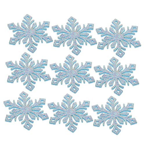 ULDIGI 30stücke Schneeflocke Patches Diy Haarspangen Zubehör Mädchen Kopfschmuck Material Leicht Angenehm Tragen Diy Handwerk Accessoires von ULDIGI