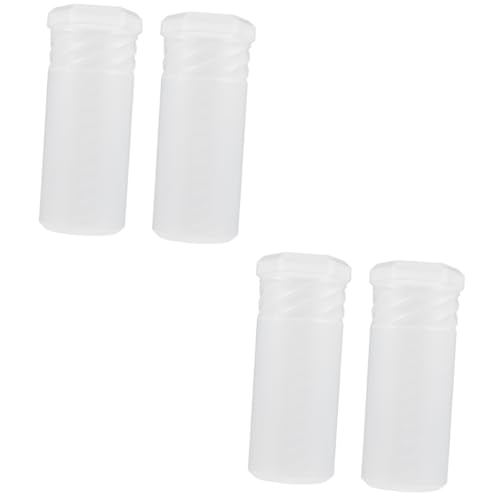 ULDIGI 4 Stück Bürstenschaft Und Bürstenbox Rasierpinsel Reiserohr Lea Rasierstift Organizer Rasur Für Männer Shop Feeder Schwamm Herren Rasiermesseretui Reisehalter von ULDIGI