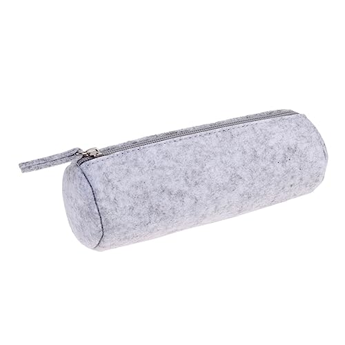 ULDIGI 4stücke Federmäppchen Mit Reißverschluss Aus Filz Bleistifthalter Organizer Für Schreibwaren Kosmetiktasche Dunkelgrau von ULDIGI