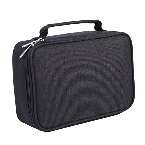 ULDIGI Federmäppchen Groß Mit 72 Löchern Für Zeichnen Und Malen Einfarbig Quadratisch Hohe Kapazität Bleistiftbox Für Künstler Und Schüler von ULDIGI