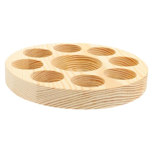 ULDIGI Ätherisches Öl Organizer Fach Halterung Für Flaschen Runde Ablage Mit Stabilem Design Für Parfüm Massageöle Und Aromatherapie Kompakte von ULDIGI