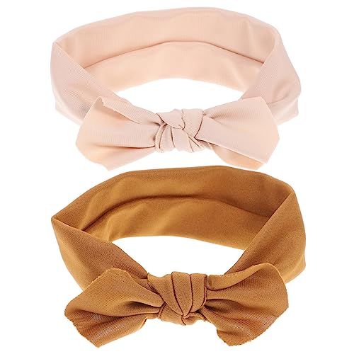 ULDIGI Baby-haarschleifen-stirnband-set – 2er-pack Stirnbänder Für Neugeborene Mädchen Baby-haar-accessoires Bequem Elastisch Für Festival-outfits von ULDIGI