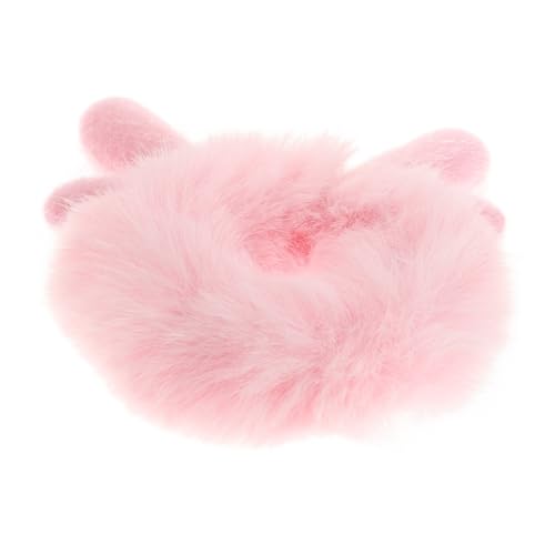 ULDIGI Flauschiges Haargummi mit Cartoon Motiv Elastisches Sanftes Haarband für Mädchen und Frauen Vielseitig als Pferdeschwanzhalter Armband oder Halskette Zarter Plüsch Ball Süßer von ULDIGI