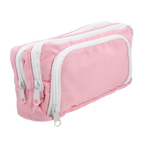 ULDIGI Federmäppchen Mit Reißverschluss Stiftemäppchen Aus Schreibwarenhalter Tragbar Für Bleistifte Kugelschreiber Lineale Scheren Geometriewerkzeuge Etc Ordnungshelfer Für Schule von ULDIGI