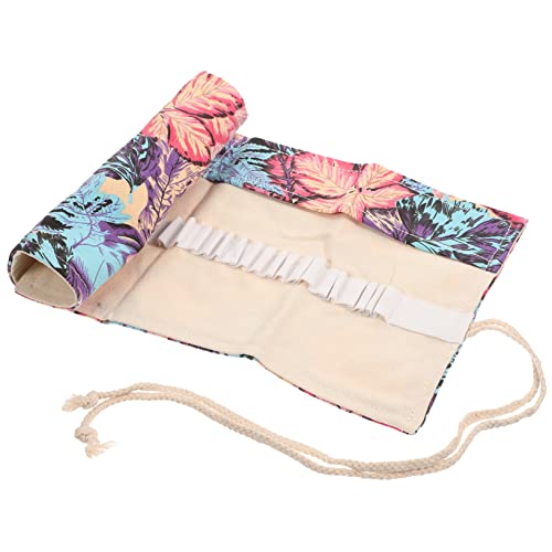 ULDIGI Bleistiftetui aus Canvas mit großem Fassungsvermögen zum Aufrollen Skizzen-Bleistifttasche Rolltasche Stift-Organizer für Künstlerbedarf von ULDIGI