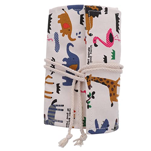 ULDIGI Faltbares Federmäppchen Canvas Skizzenstift Roll-up-Tasche 36 Löcher Schreibwarenetui von ULDIGI