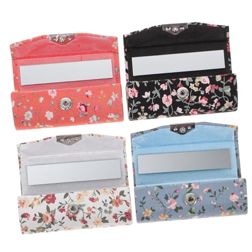 ULDIGI Schmuckschatulle Mit Spiegel Lippenstiftetui Für Mädchen Kleiner Lippenstift-Organizer Filigraner Lippenstifthalter Lippenstiftbox Mit Spiegel von ULDIGI