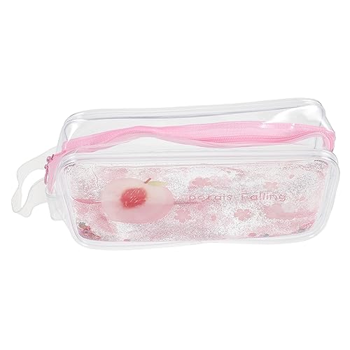 ULDIGI Pfirsichförmiges Federmäppchen Leichtes Federmäppchen Stiftaufbewahrungstasche Kreative Bezaubernde Stiftverpackungstasche von ULDIGI