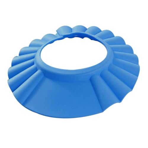 ULDIGI Shampoo-Kappe Neugeborenes Babys Shampoo Schutz Badduschenhaube -Dusche-Hut Verstellbarer Duschhut Blau von ULDIGI