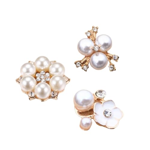 ULDIGI Strass-knopf-blumen-accessoires 12-teiliges Stirnband-verzierungsset Aus Legierung Für Damen von ULDIGI