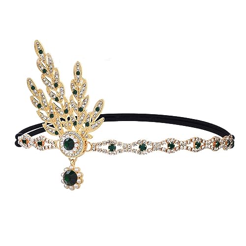 Brautparty-Kopfschmuck, elastisches Strass-Stirnband, Brautschmuck, Hochzeits-Kopfschmuck, Kristall-Charm-Haarband, weiblicher Haarschmuck von ULIJTH