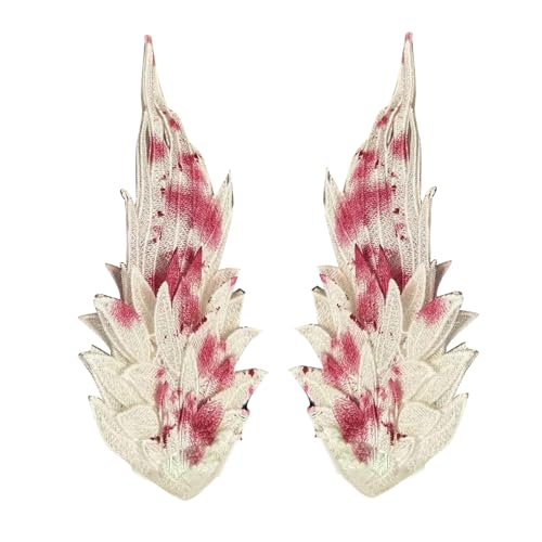 Elegante Haarspange mit Engelsflügeln, bestickt, 1 Paar, graue Haarspange für Partys, stilvolle Outfits und Hochzeitsfrisuren von ULIJTH