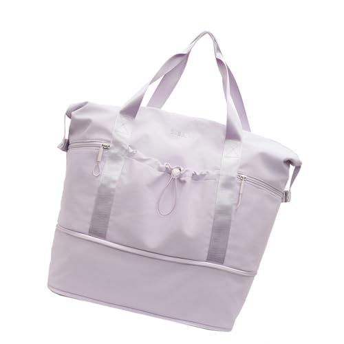 Ergonomische, erweiterbare Reisetasche mit Nass- und Trocken-Trennung, wasserabweisendes Fach für Fitnessstudio, Sport, Reisen, Turnbeutel, violett, Mass Beauty Ergonomische, erweiterbare Reisetasche mit Nass- und Trocken-Trennung, wasserabweisendes Fach für Fitnessstudio, Sport, Reisen, Turnbeutel, violett, Mass Beauty von ULIJTH