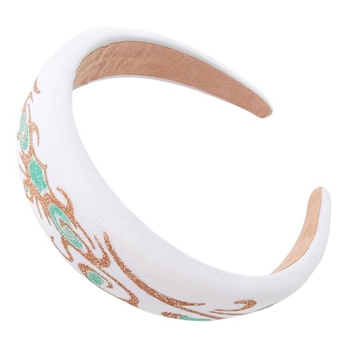 Haarband mit Blumendruck für Damen, rutschfester Stoff, hoher Totenkopf, breites Stirnband für Mädchen, Gesichtswäsche, Freizeitkleidung Haarband mit Blumendruck für Damen, rutschfester Stoff, hoher Totenkopf, breites Stirnband für Mädchen, Gesichtswäsche, Freizeitkleidung von ULIJTH