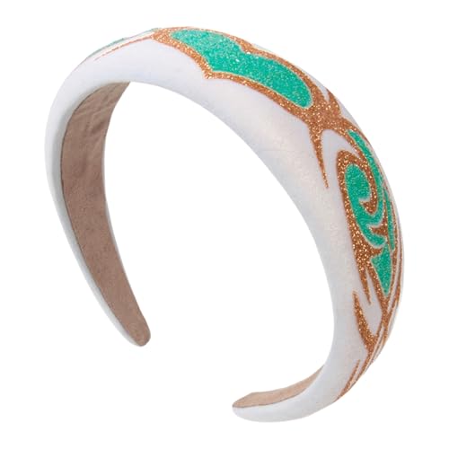 Haarband mit Blumendruck für Damen, rutschfester Stoff, hoher Totenkopf, breites Stirnband für Mädchen, Gesichtswäsche, Freizeitkleidung Haarband mit Blumendruck für Damen, rutschfester Stoff, hoher Totenkopf, breites Stirnband für Mädchen, Gesichtswäsche, Freizeitkleidung von ULIJTH