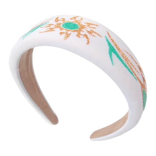Haarband mit Blumendruck für Damen, rutschfester Stoff, hoher Totenkopf, breites Stirnband für Mädchen, Gesichtswäsche, Freizeitkleidung Haarband mit Blumendruck für Damen, rutschfester Stoff, hoher Totenkopf, breites Stirnband für Mädchen, Gesichtswäsche, Freizeitkleidung von ULIJTH