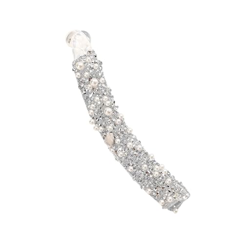 Haarspange mit Strasssteinen, Perlen, Volumengebung, stilvolle Frisuren für Partys und den täglichen Gebrauch von ULIJTH