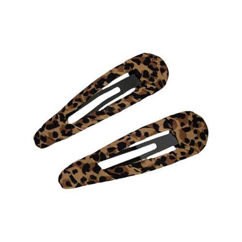 Haarspangen mit Leopardenmuster, für Damen und Jugendliche, für den täglichen Gebrauch und gesellschaftliche Veranstaltungen, zum Formen von Haaren, 2 Stück von ULIJTH