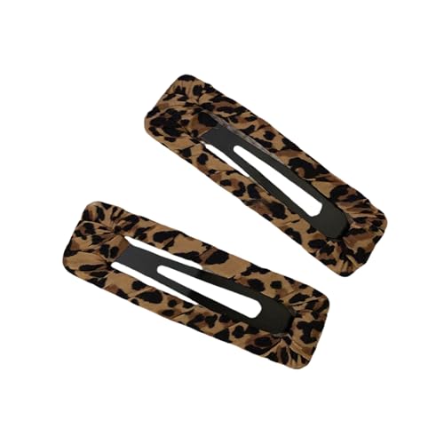 Haarspangen mit Leopardenmuster, für Damen und Jugendliche, für den täglichen Gebrauch und gesellschaftliche Veranstaltungen, zum Formen von Haaren, 2 Stück von ULIJTH
