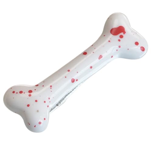 Halloween-Cartoon-Hundeknochen-Haarspangen, künstliche Acryl-Knochen-Haarspangen, Haarschmuck für Mädchen von ULIJTH