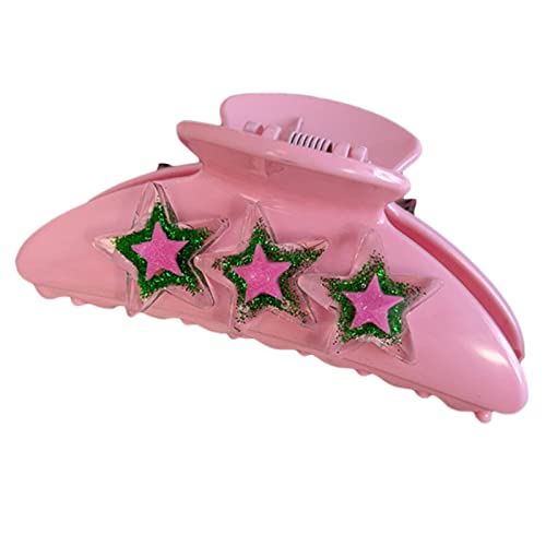 Internet Prominente Pferdeschwanz-Haarklammer mit Sternform, glänzend, für Damen, Teenager, hoher Pferdeschwanz von ULIJTH