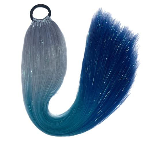 Kunstfaser, 9 Stränge, geflochtener Pferdeschwanz, Haarstyling, Manschetten, Haarflecht-Haarband für Themenveranstaltungen und verschiedene Outfits von ULIJTH