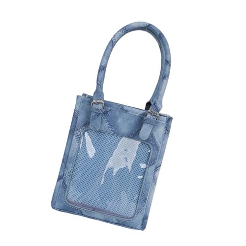 Leichte Umhängetasche mit Anime-Motiv und verstellbarem Riemen, PU-Leder, Crossbody-Tasche mit Tragegriff oben, für Schule, Anime, Schultasche, a, One Size von ULIJTH