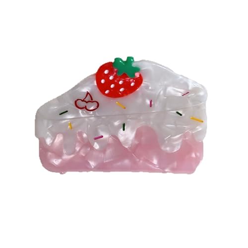 Modische Haarklammer aus Acryl, starker Halt, für Damen und Teenager, verschiedene Outfits, cremefarben von ULIJTH