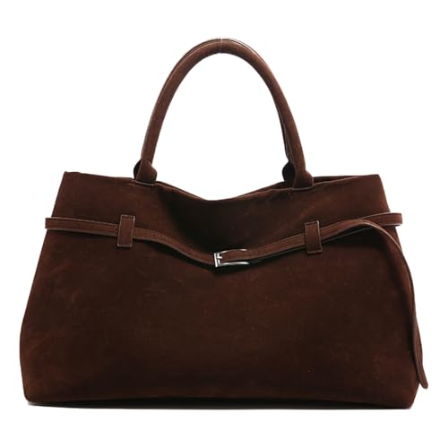 Modische braune Leder-Handtasche für Damen, Mehrzweck-Schultertasche mit organisierten Fächern Modische braune Leder-Handtasche für Damen, Mehrzweck-Schultertasche mit organisierten Fächern von ULIJTH