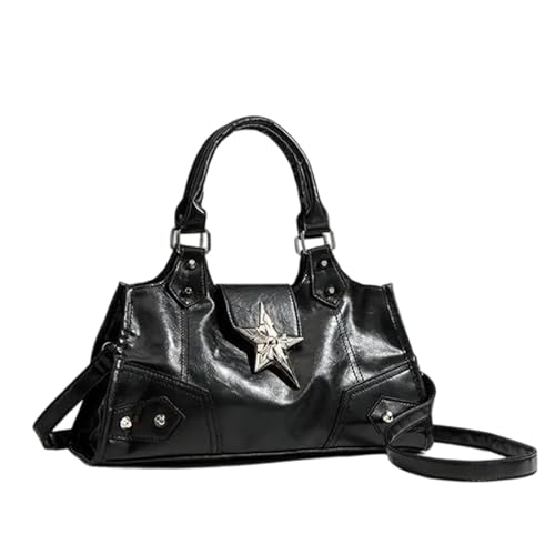 Retro Punk Styles Umhängetasche Für Frauen Modische Und Stilvolle Handtasche PU Leder Crossbody Taschen Satchel von ULIJTH